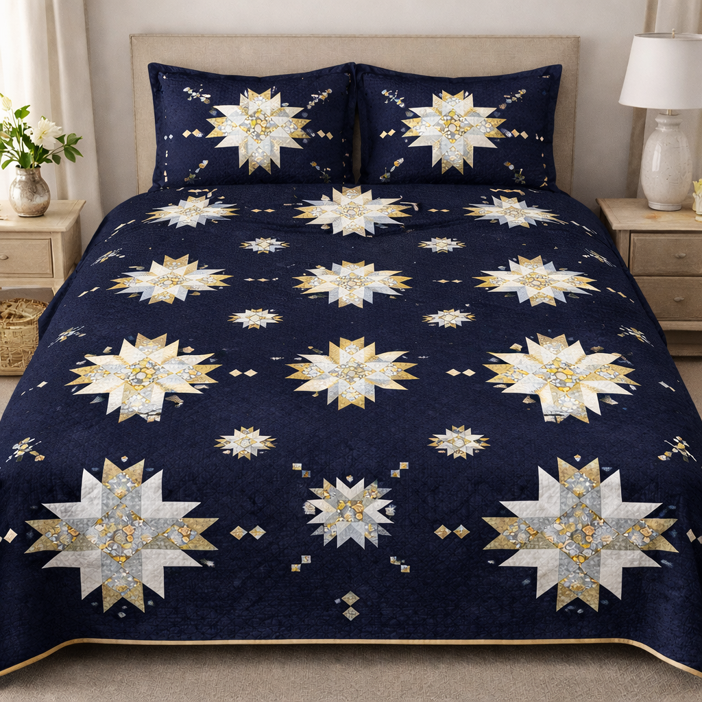 GROVELEN™ Sapphire Starfall Quilt Pattern