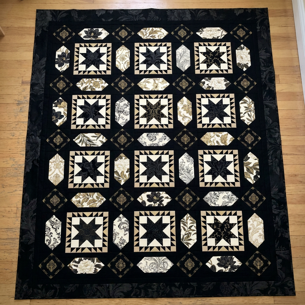 Star & Spindle Quilt Pattern