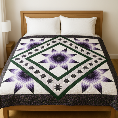 Grovelen™ Amethyst Starframe Quilt Pattern