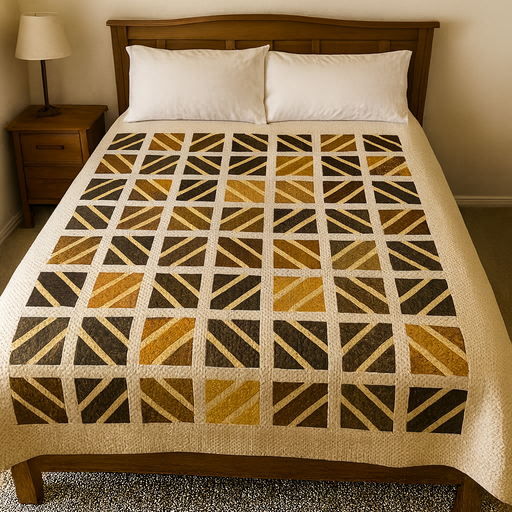 Grovelen™ Prism Ribbon Grid Quilt Pattern