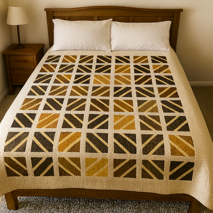 Grovelen™ Prism Ribbon Grid Quilt Pattern