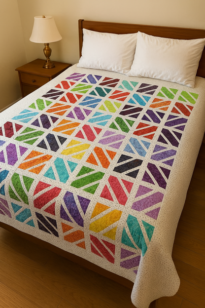 Grovelen™ Prism Ribbon Grid Quilt Pattern