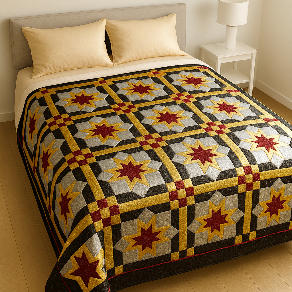 Grovelen™ CROWNED STARS QUILT PATTERN