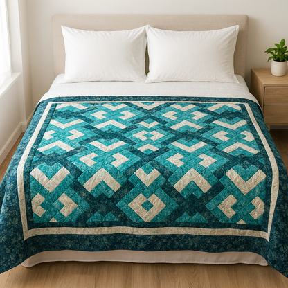 GROVELEN™  TIDAL LATTICE  QUILT PATTERN