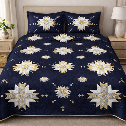 GROVELEN™ Sapphire Starfall Quilt Pattern