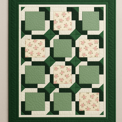 GROVELEN™ CORNERSTONE WINDOWS QUILT PATTERN