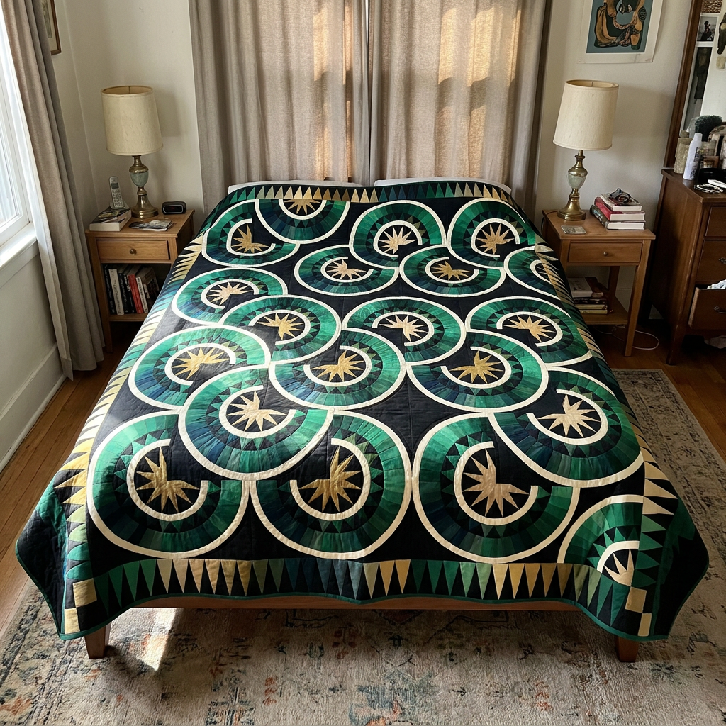 Sunwheel Court Quilt Pattern