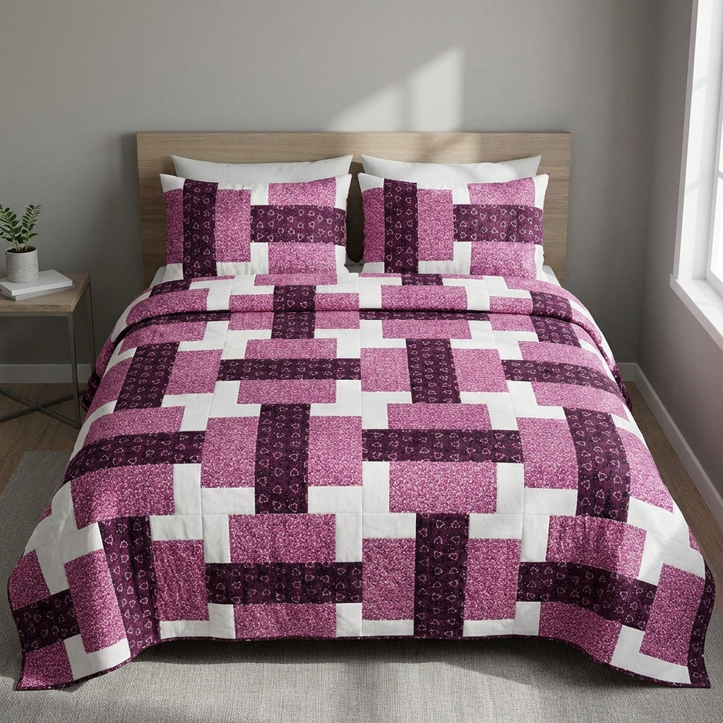 GROVELEN™ Amethyst Chainweave Quilt Pattern (PDF)