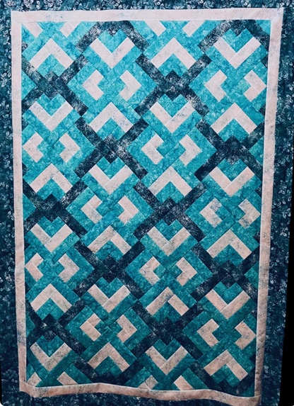 GROVELEN™  TIDAL LATTICE  QUILT PATTERN