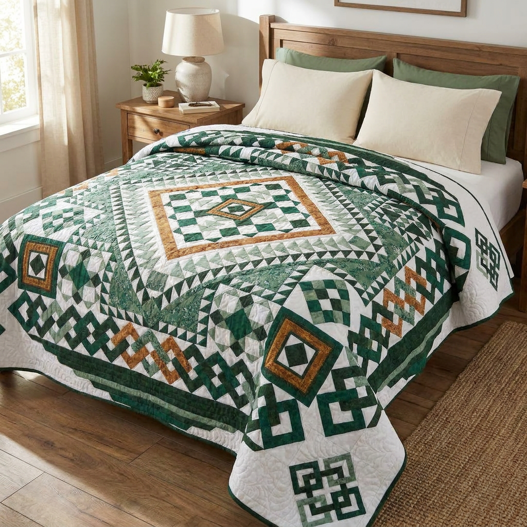 Grovelen™ Emerald Medallion Quilt Pattern